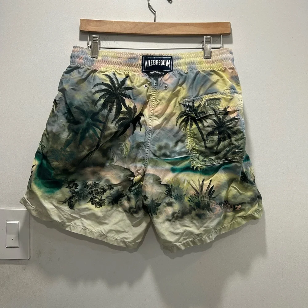 Vilebrequin x palm angles tropical swimming trunks